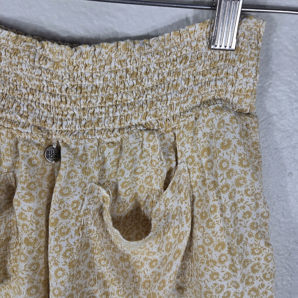Billabong Waves All Day Mini Shorts Size S Check Stretch Elastic Waist Pockets - Picture 9 of 16